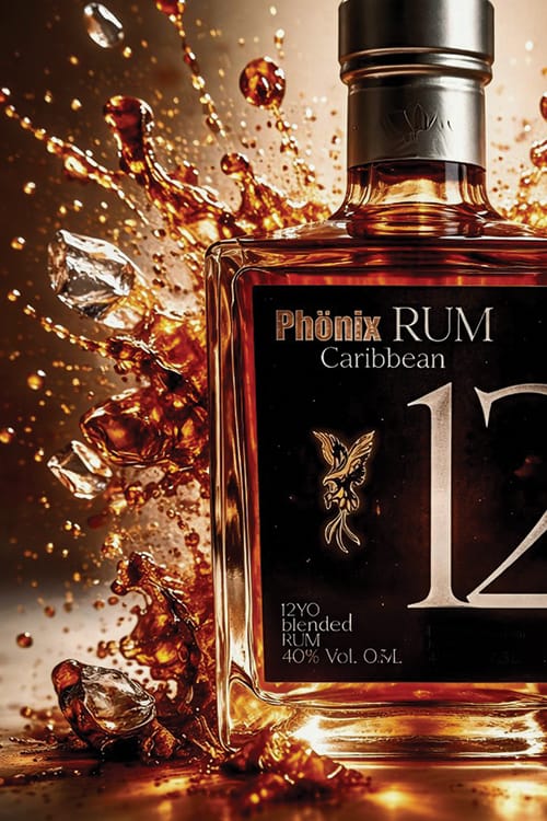 Bremen 3 Eine Flasche Phönix Rum Caribbean 12